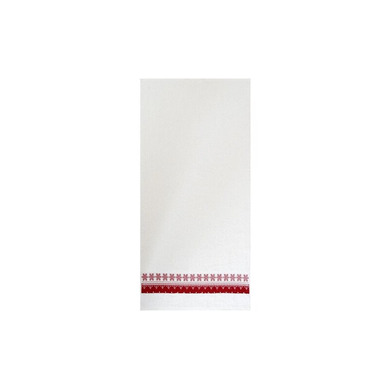 Handtücher Schneeflocke mit Bordüre Dyckhoff weiß 2x 50x100 cm
