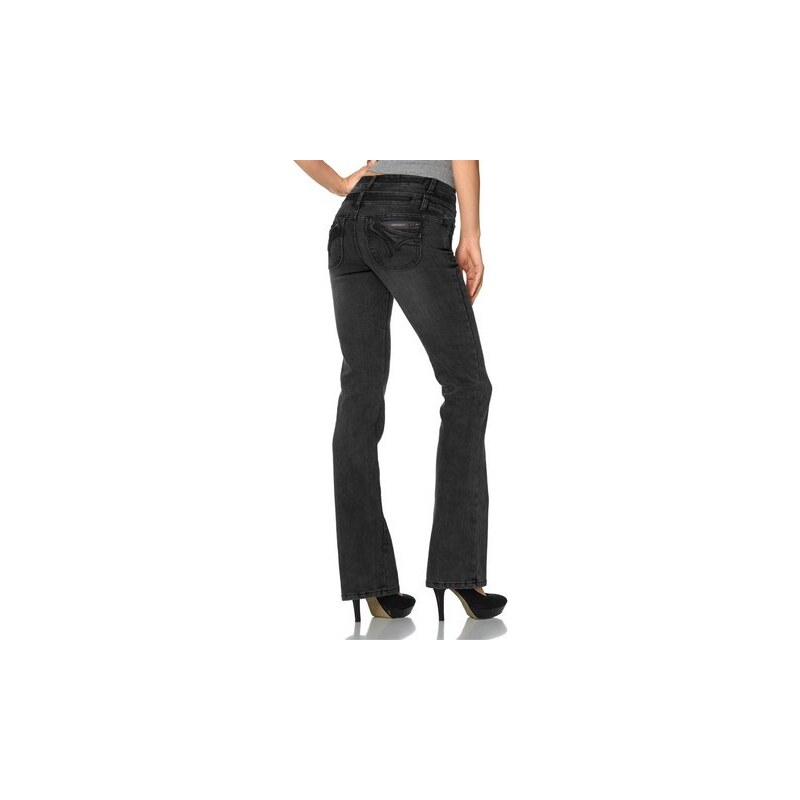 Arizona Damen Bootcut-Jeans Push-up schwarz 34,36,38,40,42,44