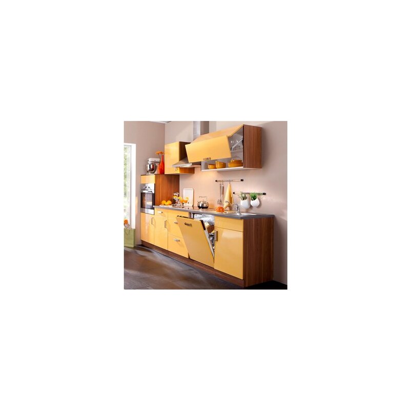 Küchenzeile Reno Breite 280 cm Baur orange