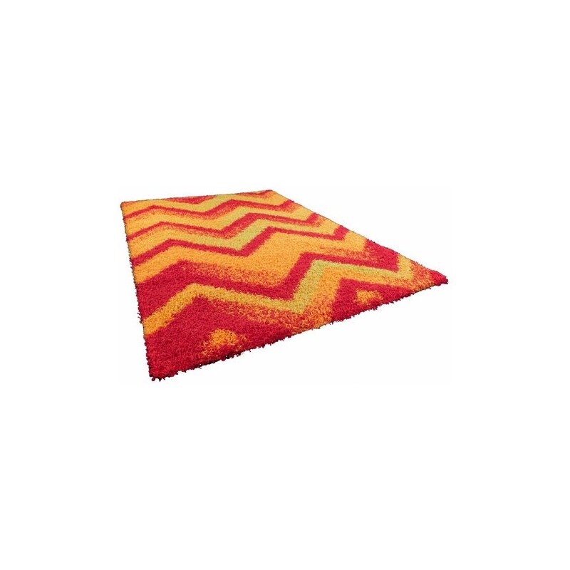 ORIENTAL WEAVERS Hochflor-Teppich Happy Shaggy 3 Höhe ca. 40mm gewebt rot 2 (B/L: 80x150 cm),3 (B/L: 133x190 cm),4 (B/L: 160x235 cm)
