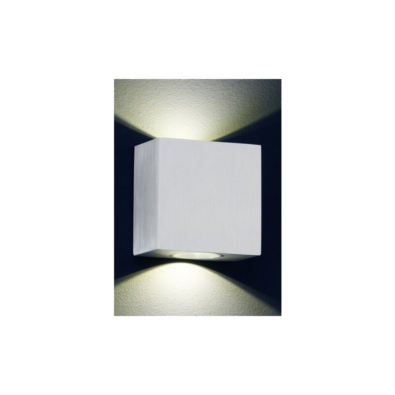 Trio LED-Wandleuchte 2-flg. COLOGNE silberfarben
