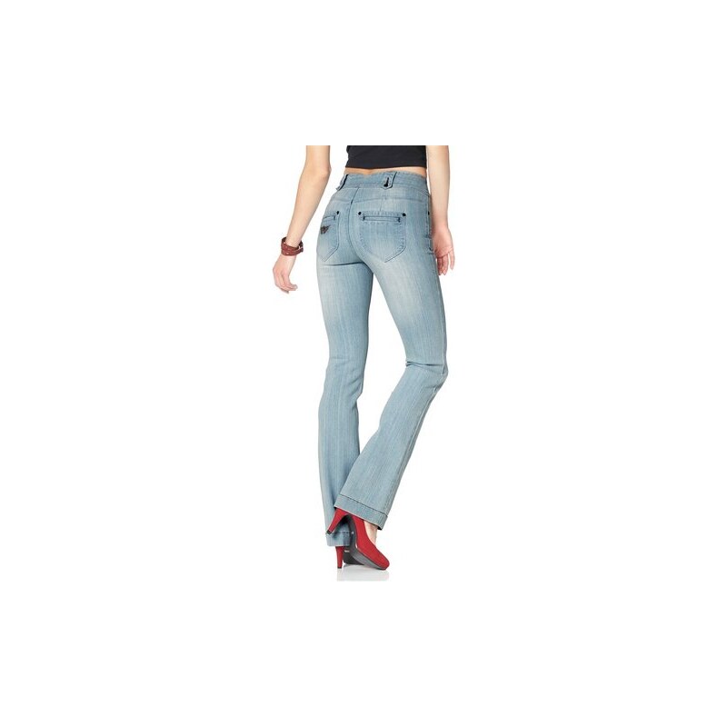 Arizona Damen Bootcut-Jeans Figur-Optimizer blau 34,36,38,40,42,44,46,48