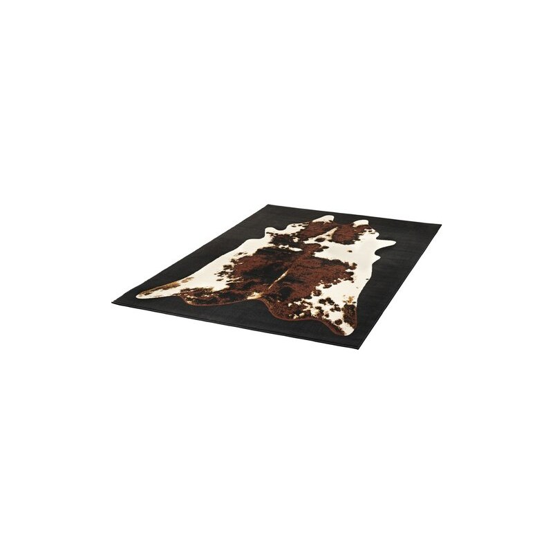 HANSE HOME Design-Teppich Kuhfell-Teppich Moss gewebt schwarz 1 (B/L: 60x110 cm),2 (B/L: 70x140 cm),3 (B/L: 120x170 cm),4 (B/L: 160x230 cm),6 (B/L: 190x280 cm)