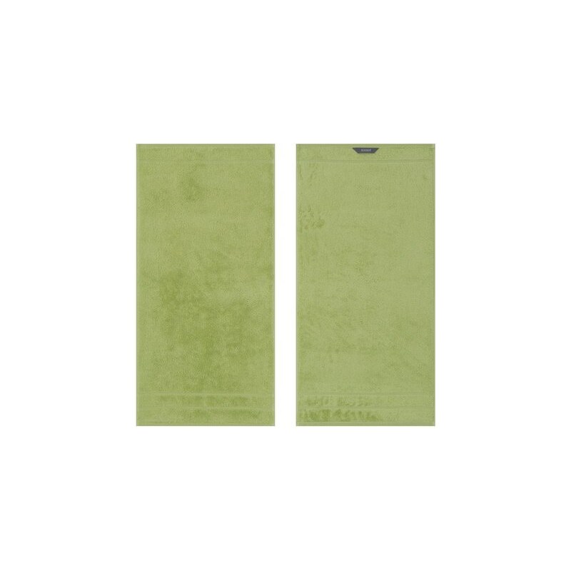 Egeria Handtücher Prestige in Uni mit Bordüre grün 2x 50x100 cm