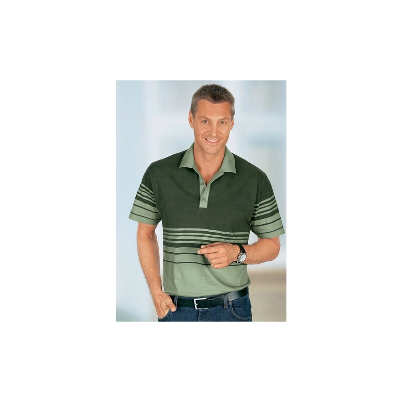 Poloshirt in Single-Jersey-Qualität Baur grün 48/50,52/54,60/62