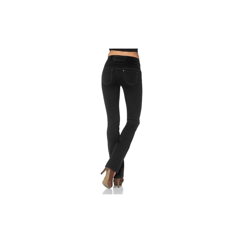 Arizona Damen Bootcut-Jeans High-Waist schwarz 17,18,19,20,21,22,76,80,84,88