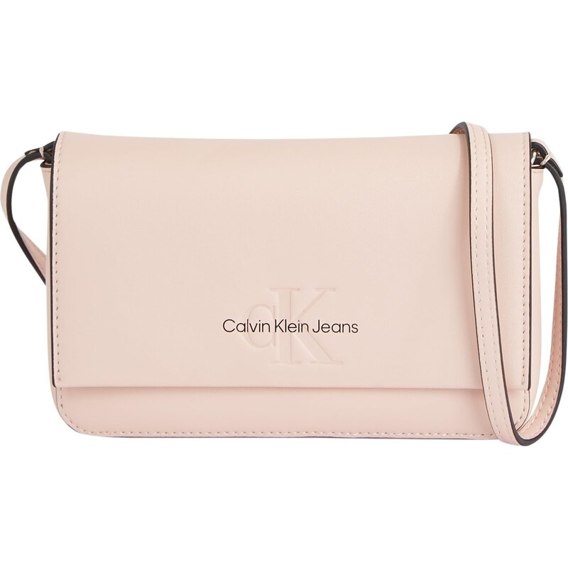 Calvin Klein Jeans Damen Handy-Portemonnaie Sculpted Wallet zum Umhängen, Rosa (Pale Conch), Einheitsgröße