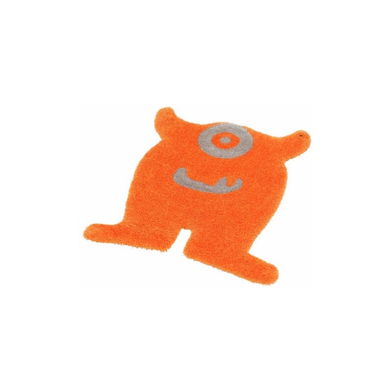 Kinder-Teppich Soft Monster Hochflor Höhe 30 mm handgearbeitet Tom Tailor orange 5 (B/L: 120x100 cm)