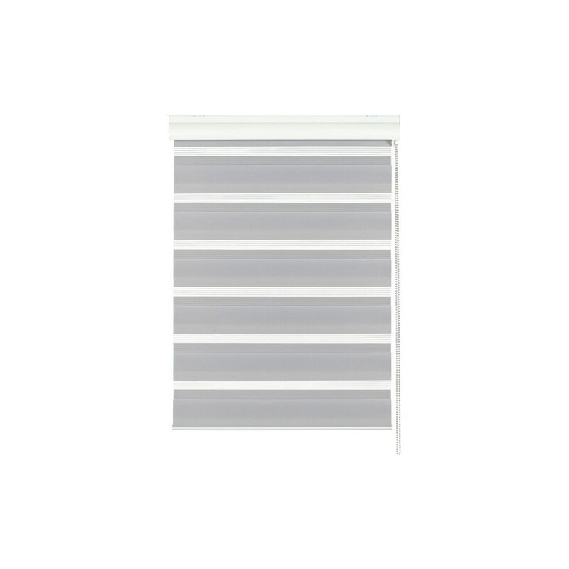 Gardinia Doppelrollo im Festmaß mit weißer Aluminiumkassette Lichtschutz (1 Stck.) grau 1 (H/B: 160/60 cm),2 (H/B: 160/80 cm),3 (H/B: 160/100 cm)