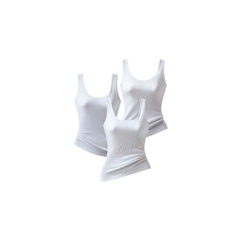 Baumwoll- Hemden (3 Stück) Petite Fleur weiß 34,36,38,40,42,44,46,48,50,52