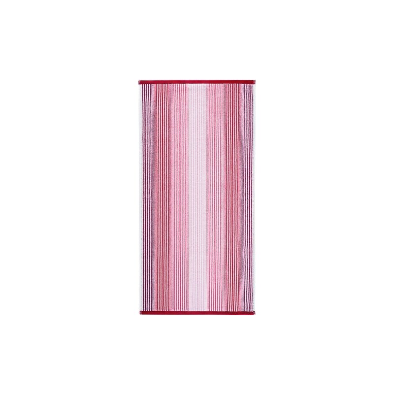 Egeria Handtücher Finesse mit feinen Streifen rot 2x 50x100 cm