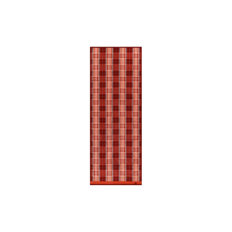 Egeria Saunatuch Tartan mit klassischem Karo rot 1x 75x200 cm