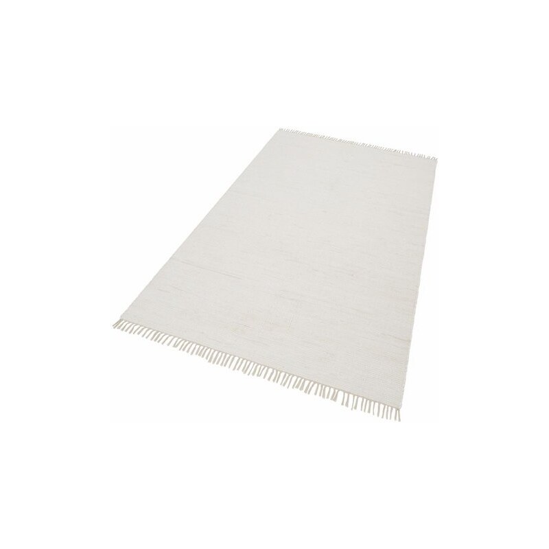 HOME AFFAIRE COLLECTION Teppich Handweb Uni handgewebt reine Baumwolle Collection weiß 1 (B/L: 60x90 cm),2 (B/L: 70x140 cm),3 (B/L: 120x180 cm),4 (B/L: 160x230 cm),5 (B/L: 90x160 cm)