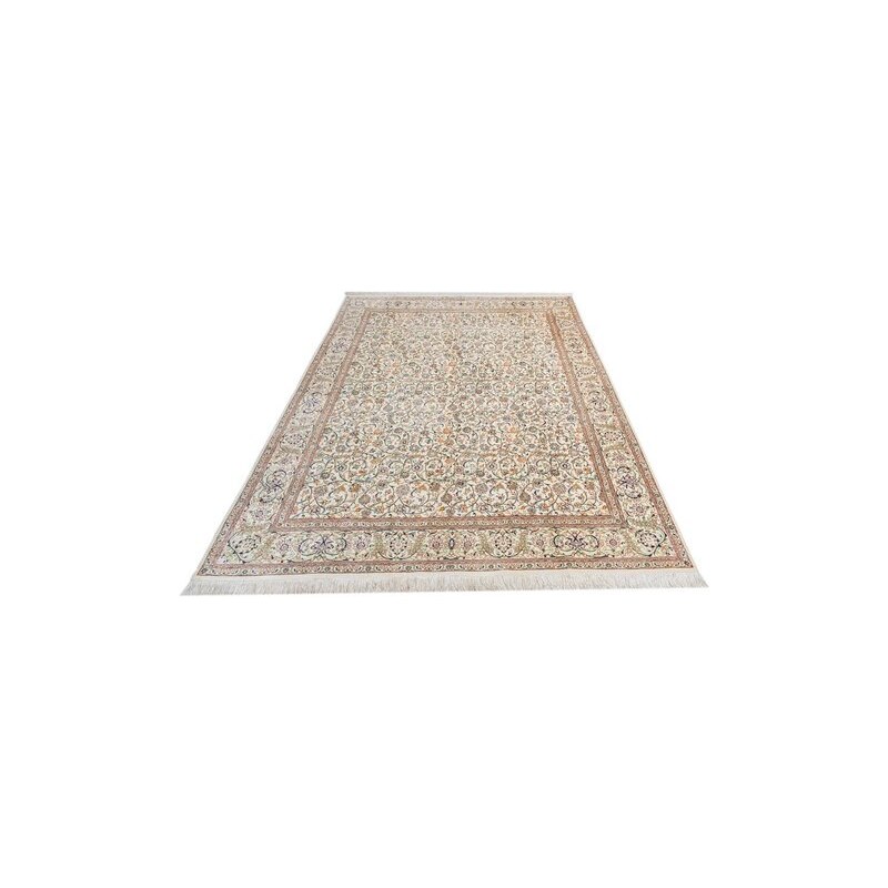 Orient-Teppich Parwis Kashan Fallah handgeknüpft echt Seide 1.000.000 Knoten/m² PARWIS natur 6 (B/L: 197x256 cm)