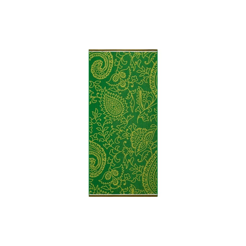 Strandtuch Indira mit floralen Mustern Egeria grün 1x 75x160 cm