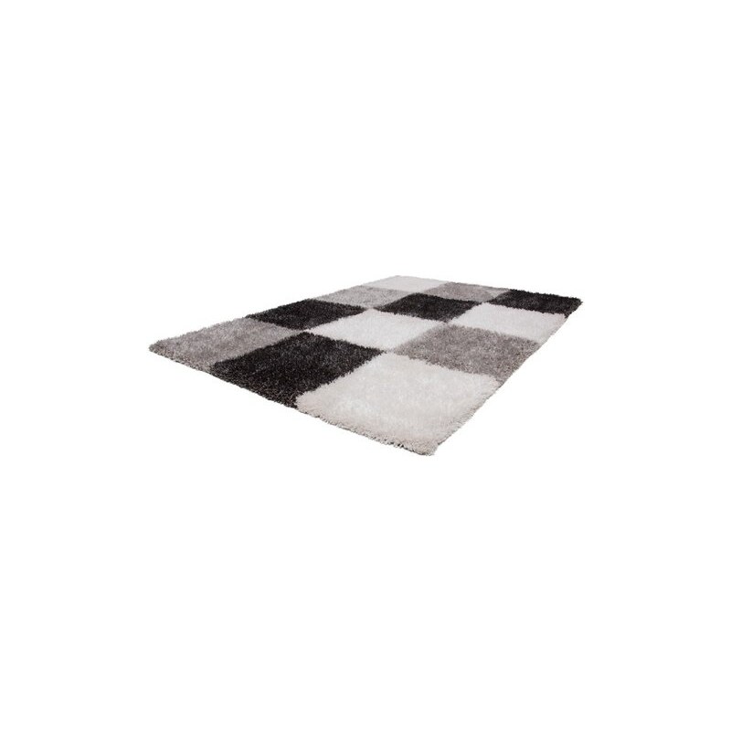 LALEE Hochflor-Teppich Style 702 Höhe 35 mm handgearbeitet grau 2 (B/L: 80x150 cm),3 (B/L: 120x170 cm),4 (B/L: 160x230 cm)