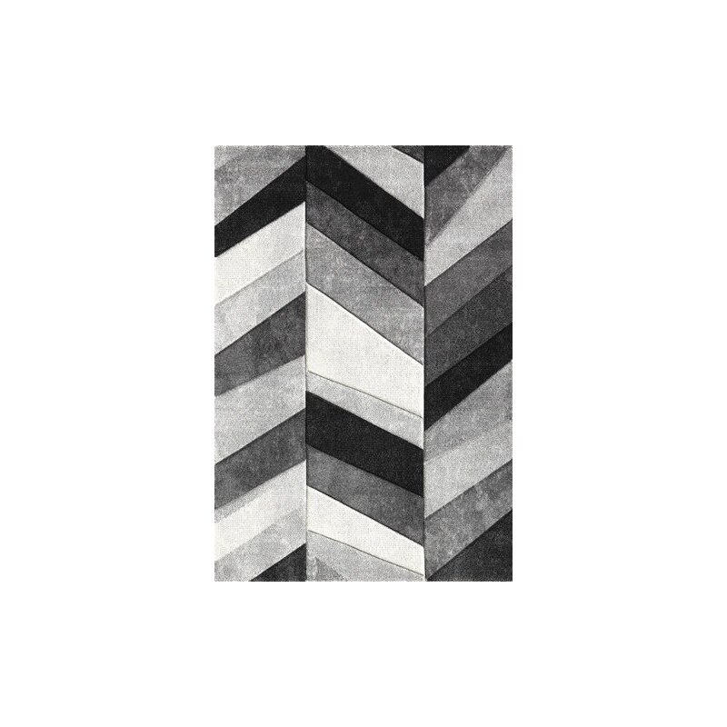 MERINOS Teppich Merinos BELIS PARKETT gewebt handgearbeiteter Konturenschnitt grau 2 (B/L: 80x150 cm),3 (B/L: 120x170 cm),4 (B/L: 160x230 cm),6 (B/L: 200x290 cm)