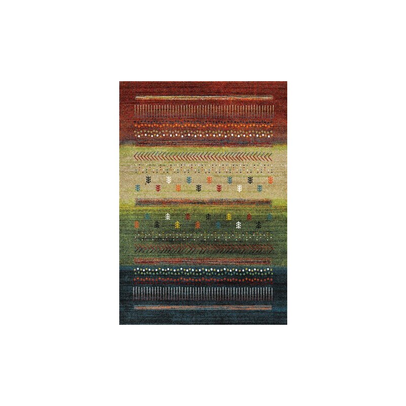 Teppich Merinos ETHNO gewebt MERINOS bunt 2 (B/L: 80x150 cm),3 (B/L: 120x170 cm),4 (B/L: 160x230 cm),6 (B/L: 200x290 cm)