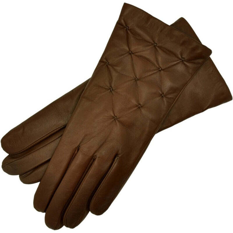 1861 Glove manufactory Firenze Marrone Leather Gloves