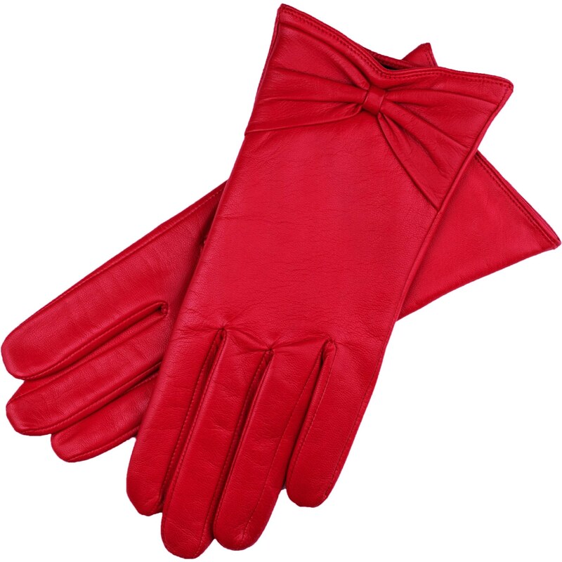 1861 Glove manufactory Porto Santa Red Leather Gloves