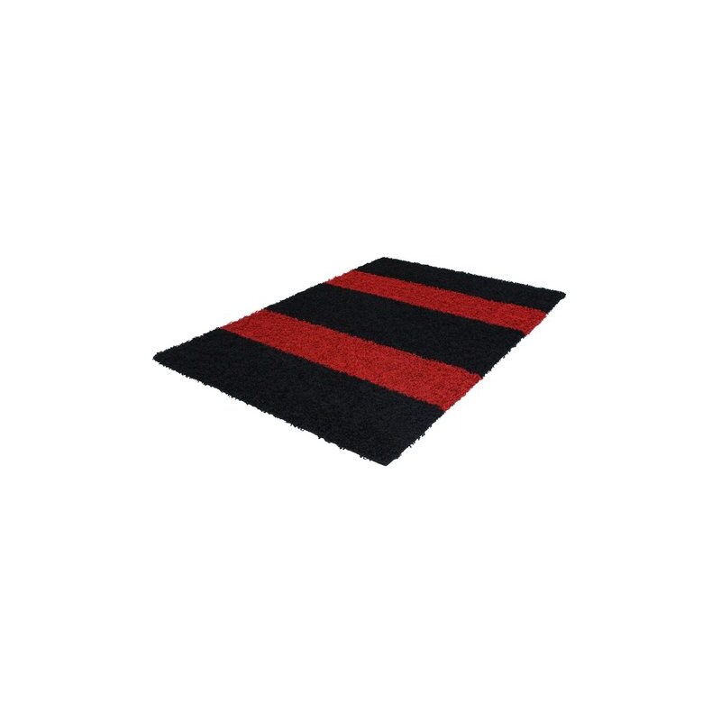 TREND TEPPICHE Hochflor-Teppich MILO STRIPE 1010 Höhe 45 mm Trend teppiche rot 2 (B/L: 80x150 cm),3 (B/L: 120x170 cm),6 (B/L: 200x290 cm)