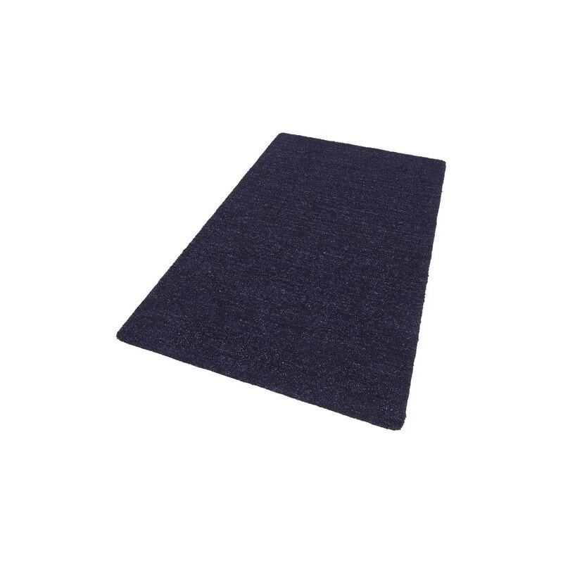 THEKO EXKLUSIV Teppich exklusiv Milano handgearbeitet Schurwolle blau 1 (B/L: 60x90 cm),2 (B/L: 70x140 cm),3 (B/L: 120x180 cm),4 (B/L: 160x230 cm),5 (B/L: 200x200 cm),6 (B/L: 200x290 cm)