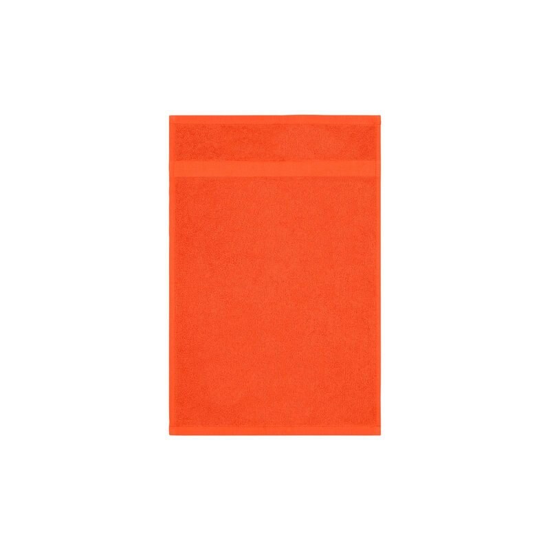 Badetücher Bernadette mit dezenter Bordüre MY HOME orange 2x 70x140 cm