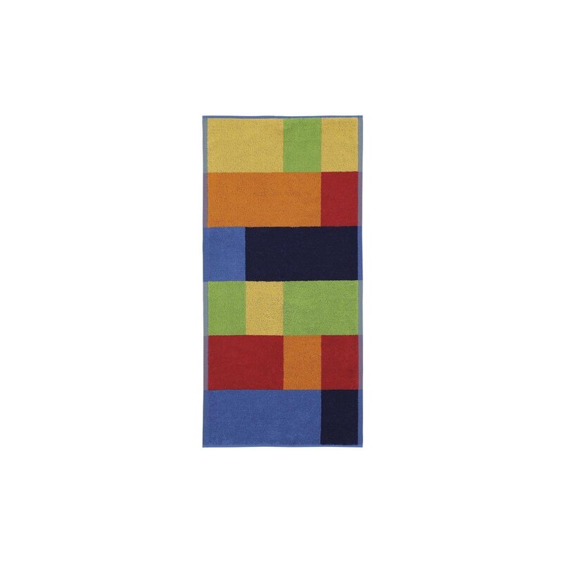Badetücher Sheldon mit großem Muster Ecorepublic Home orange 2x 70x145 cm