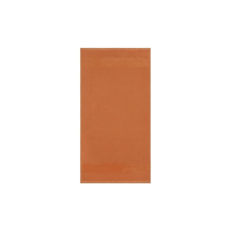 Ecorepublic Home Handtücher Leonard mit feiner Struktur orange 2x 50x100 cm