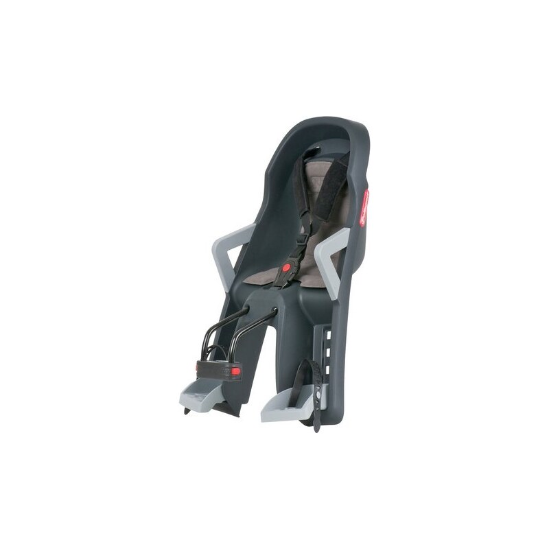 Fahrrad Kindersitz dunkelgrau- Guppy Mini POLISPORT grau