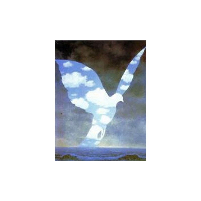 HOME AFFAIRE Bild Kunstdruck Magritte L entrée 50/70 cm blau