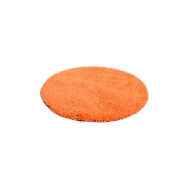 Tom Tailor Hochflor-Teppich rund Soft Höhe 30 mm handgearbeitet orange 9 (Ø 140 cm)