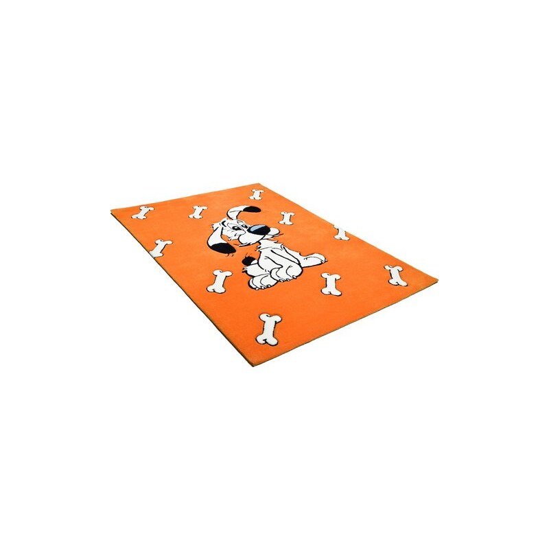 ASTERIX Kinder-Teppich Asterix Der schlaue Idefix handgearbeitet orange 2 (B/L: 100x160 cm),3 (B/L: 120x180 cm)
