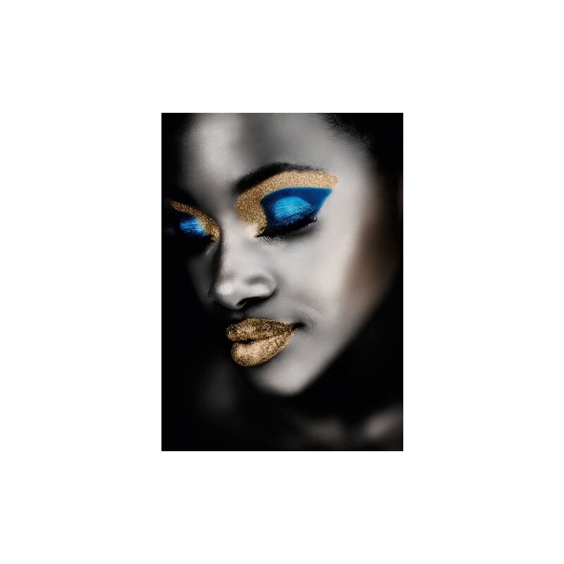 Leinwandbild mit Glitter Eurographics Black Beauty 55/75 cm EUROGRAPHICS grau