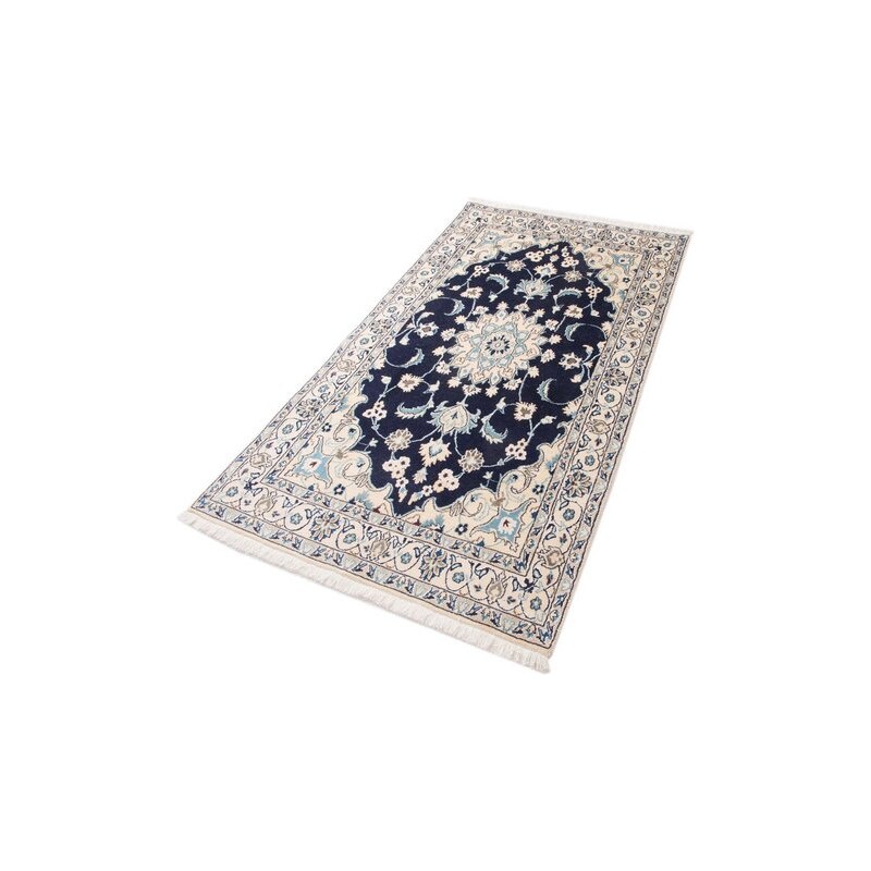 Orient-Teppich Parwis Nain Khorasan6 180 000 Knoten/m² handgeknüpft Unikat PARWIS blau 7 (B/L: 250x350 cm)