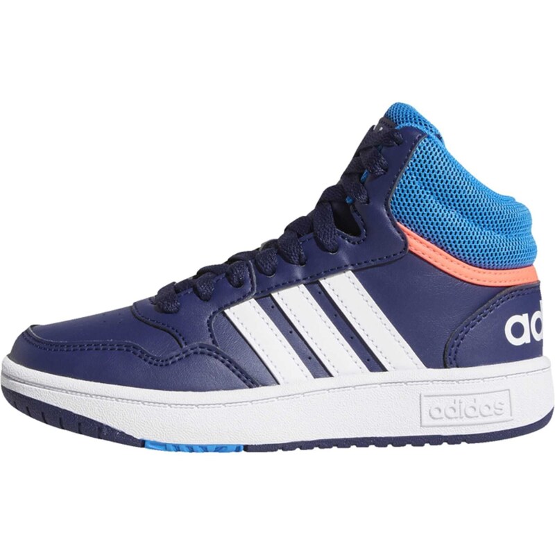 adidas Hoops Mid Shoes Basketball Shoe, Dark Blue/Blue Rush/Turbo, 29 EU