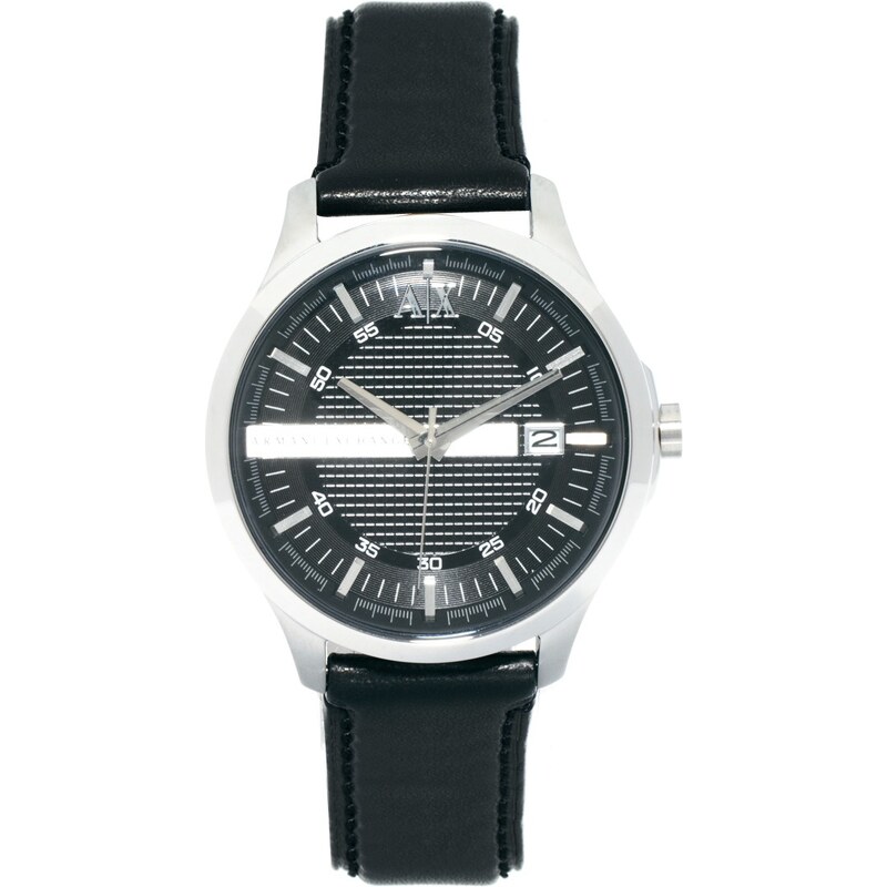 Armani Exchange - AX2101 - Uhr mit schwarzem Lederarmband - Schwarz