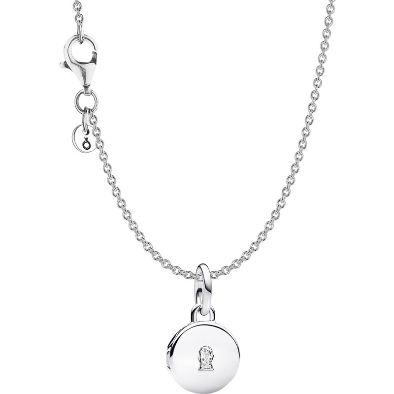 Pandora Damen-Halskette Silber Aufklappbares Liebesschloss Set 68103