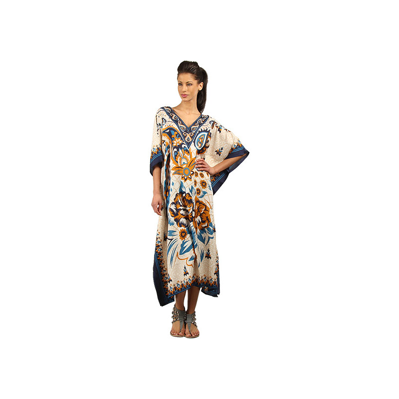 Lesara Kaftan-Kleid mit Ethno-Muster