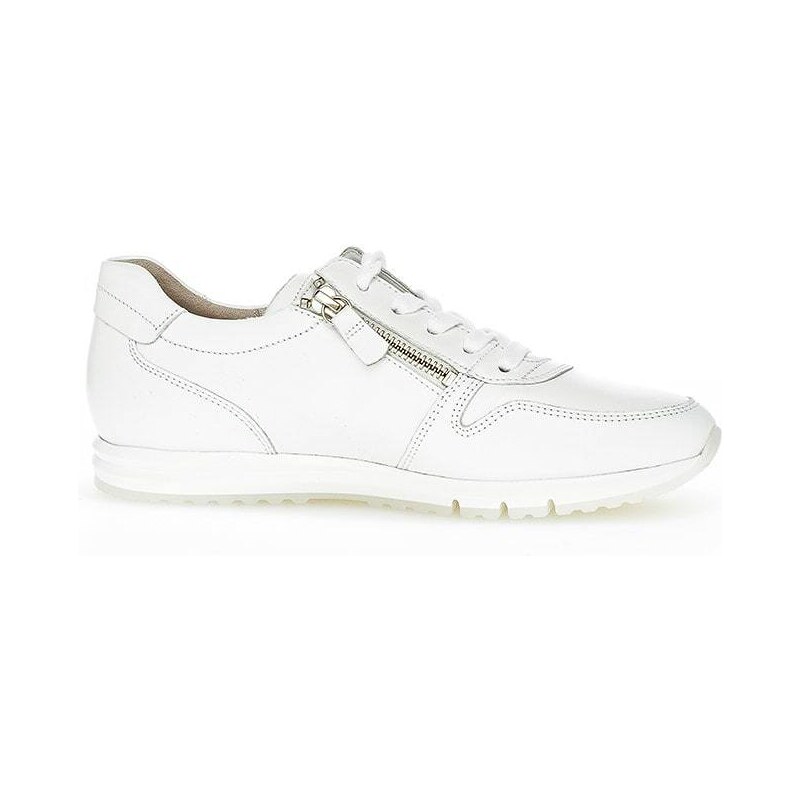 Gabor Leder-Sneakers in Weiß | Größe 35,5