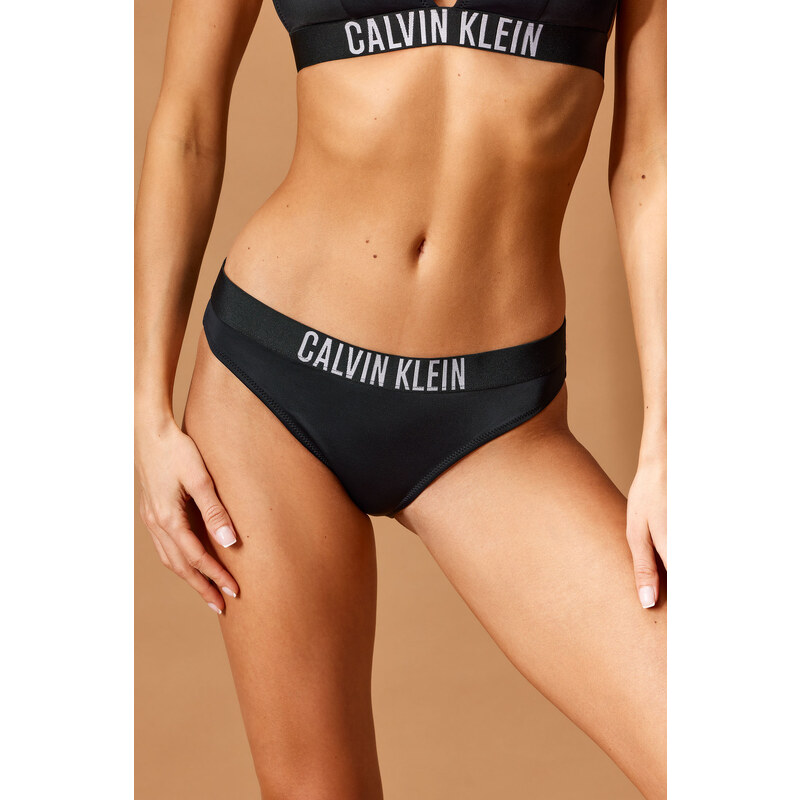 Bikini-Unterteil Calvin Klein Intense Power schwarz-weiß