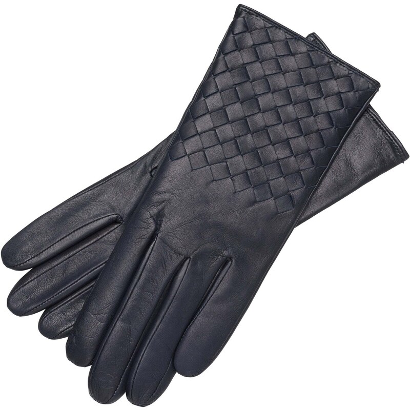 1861 Glove manufactory Trani Blue navy Leather Gloves