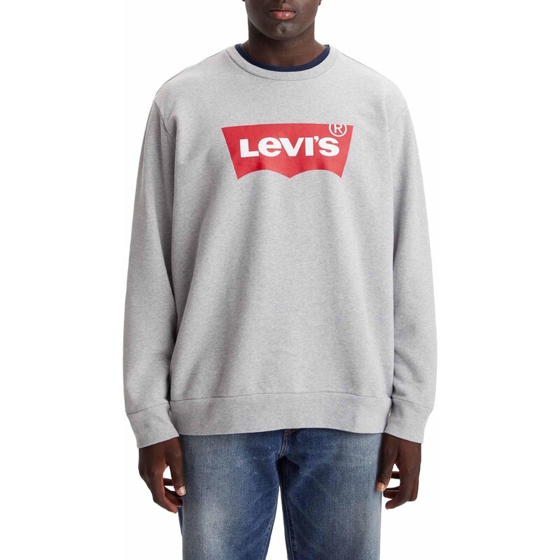 Levi's Herren Big & Tall Graphic Crewneck Sweatshirt Big Crew Mhg (Grau) 5XL