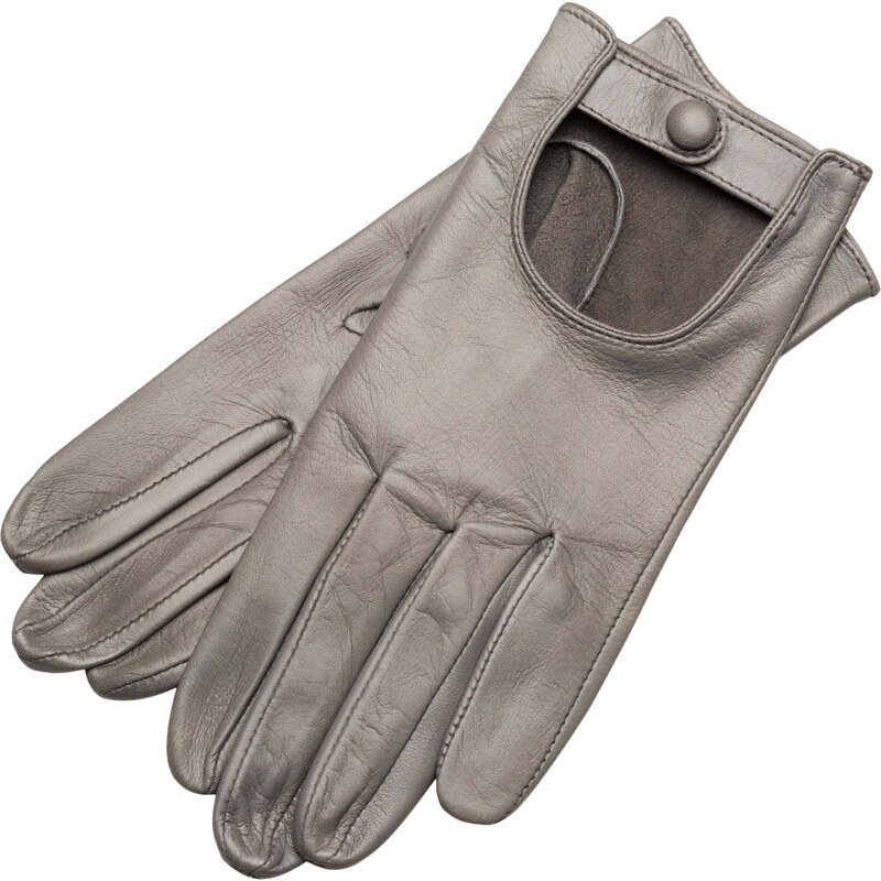 1861 Glove manufactory SHIELD & STYLE grey leather gloves