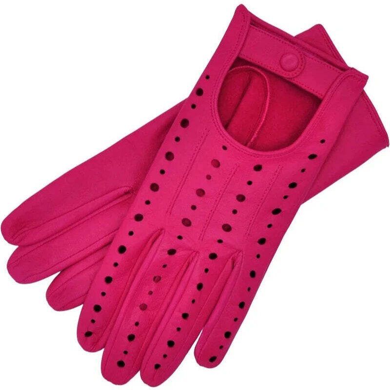 1861 Glove manufactory Rimini Hotpink Leather Gloves