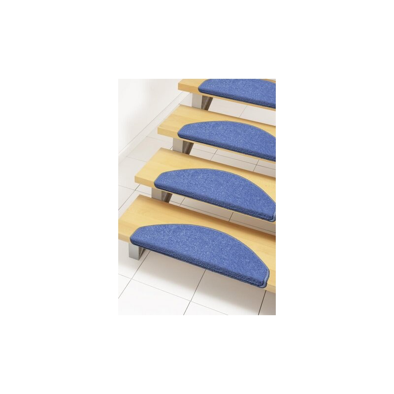 Stufenmatte Shashi einfarbig Kurzflor getuftet HANSE HOME blau 21 (2er-Set),22 (15er-Set)