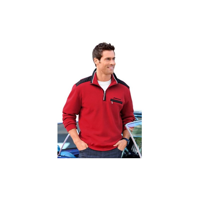 Sweatshirt mit Troyerkragen Catamaran rot 48/50,56/58,60/62,64/66