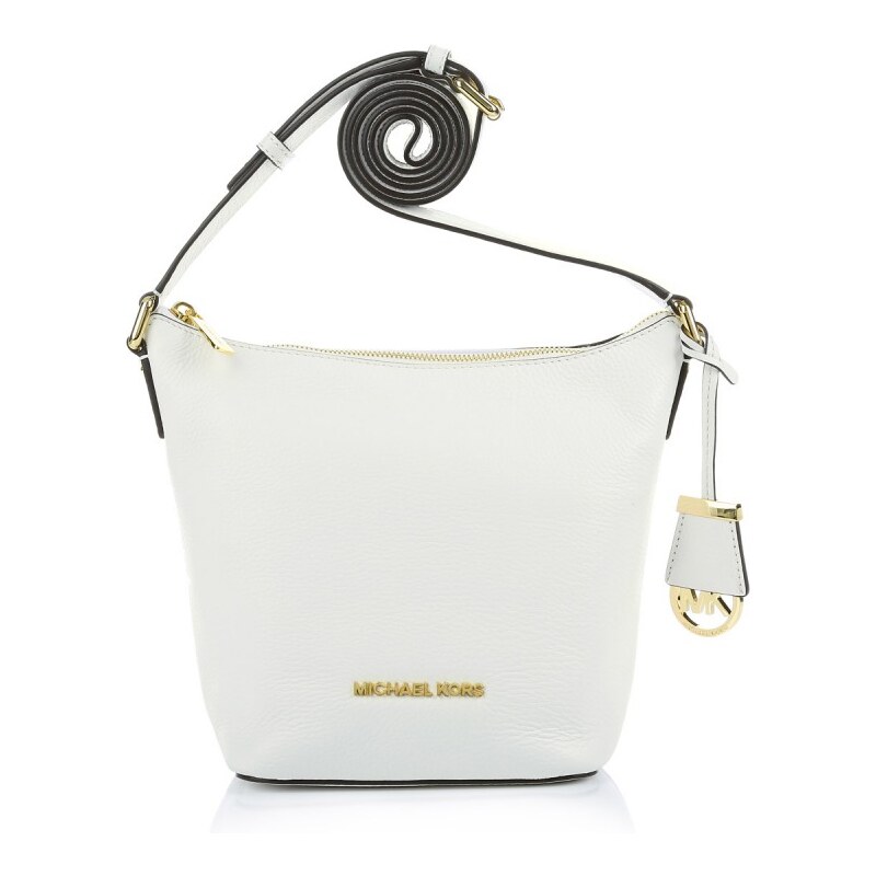 Michael Kors Tasche - Bedford SM Messenger Optic White - in weiß aus Glattleder - Umhängetasche für Damen