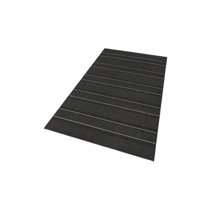 Teppich Fürth In- und Outdoor geeignet Sisal Look Flachgewebe strapazierfähig HANSE HOME schwarz 2 (B/L: 80x150 cm),3 (B/L: 120x170 cm),4 (B/L: 160x230 cm),6 (B/L: 200x290 cm)
