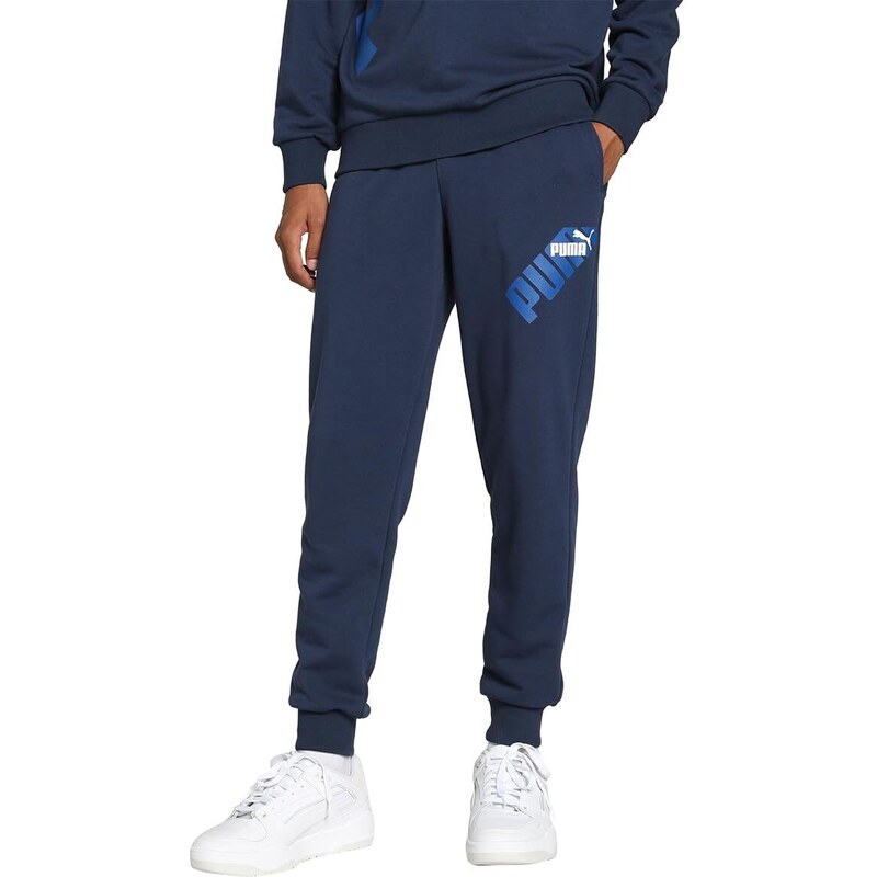 PUMA Herren Power Graphic Sweatpants Tr Cl Strickhose, Club Navy, XL